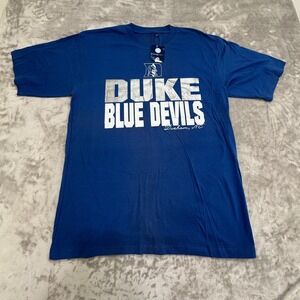 Duke Blue Devils‎ T-Shirt Men's Size Large Blue by Cadre Short Sleeve See Desc.